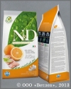 ����������� ���� ��� �������� ����� �/� ����� ���, ���� � ���������� (N&D Fish & Orange Adult Dog) ���. ���� ��. 800 �